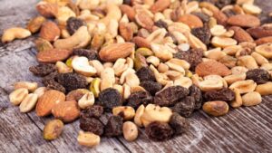 dry-roasted or oil-roasted nuts